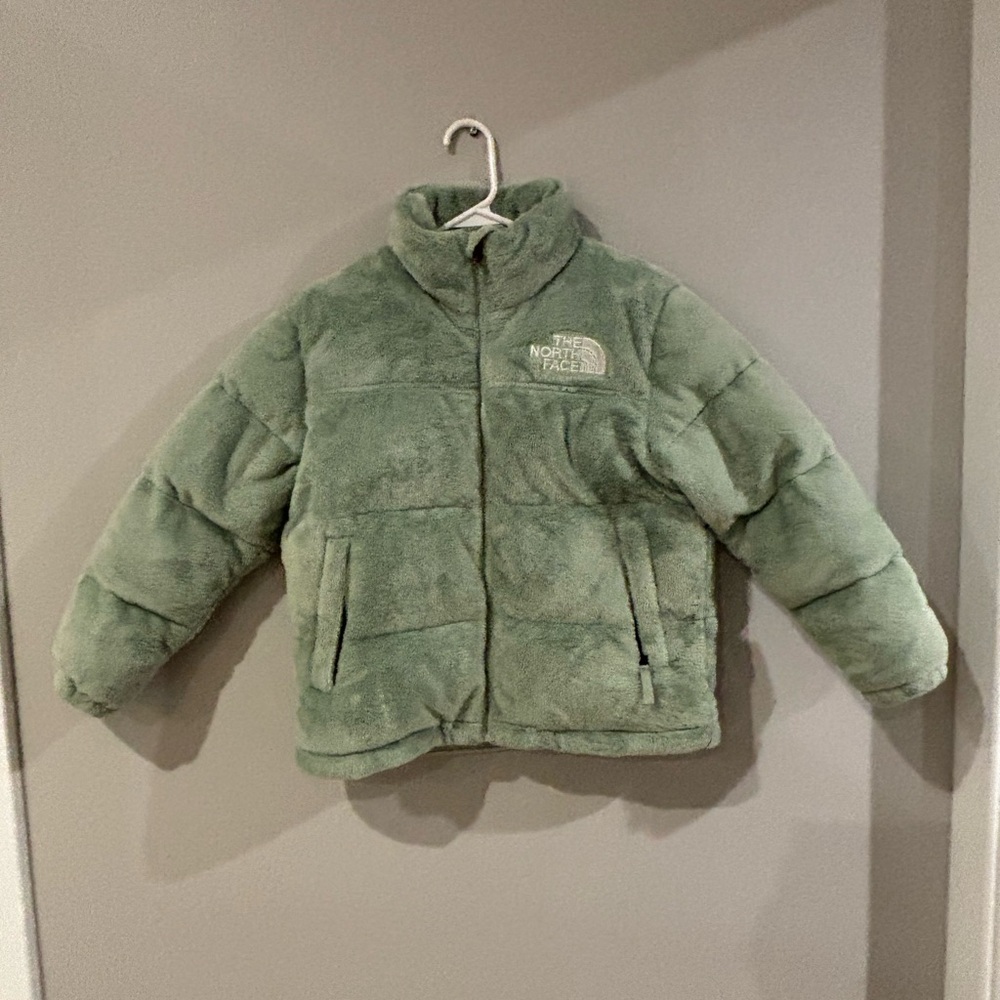 The North Face Sage Green Plush  Puffer Jacket